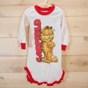 Vintage Garfield Nightgown Toddler Girls size 4T (approximate) Pajama Dress